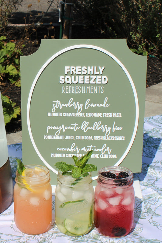 Signature Drink Sign