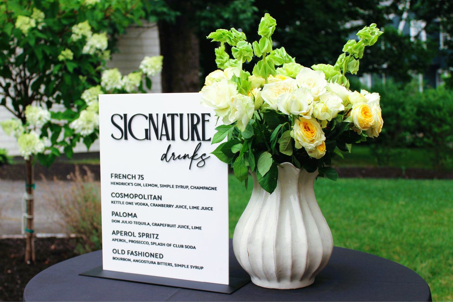 Signature Drink Menu