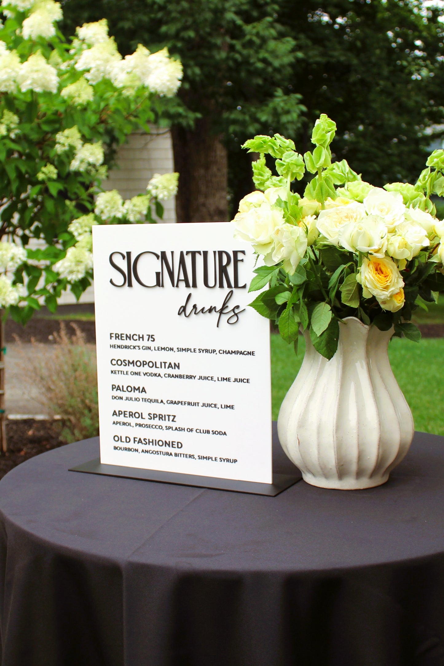 Signature Drink Menu